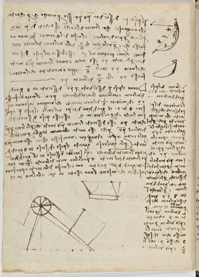 Birds Flight Code, Sheet 1 Verso by Leonardo da Vinci